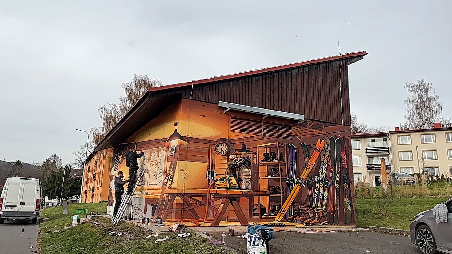 Trafostanice v Železné Rudě