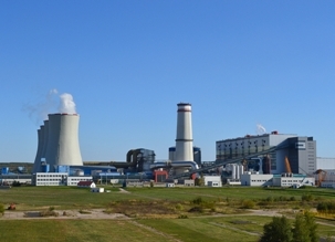 Elektrárna Tušimice - demolice komína