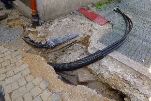 ukládání kabelů vn - Liberec