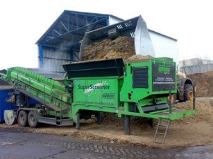 Hodnín - mobilní třidič biomasy