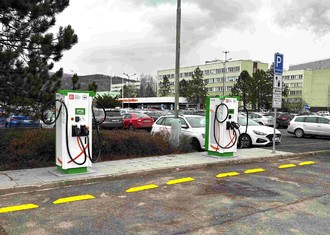 Nové ultrarychlé stojany u Elektrárny Prunéřov