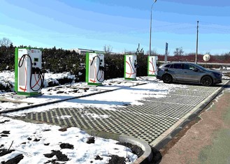 Nová dobíjecí místa u Elektrárny Tušimice